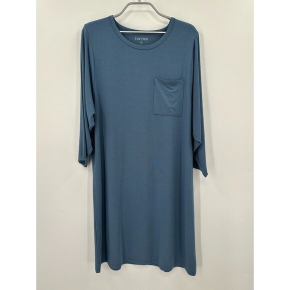 Softies Cam 36" 3/4 Sleeve Pocket Sleep Shirt size S Spring Lake Night Gown NWOT - Picture 1 of 6